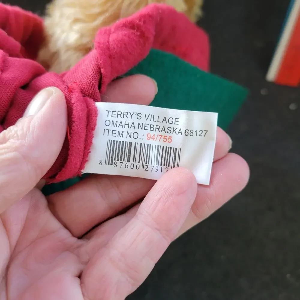 TERRY'S VILLAGE THANKSGIVING HOLIDAY TEDDY BEAR TURKEY‎ COSTUME LOT/2 PLUSH